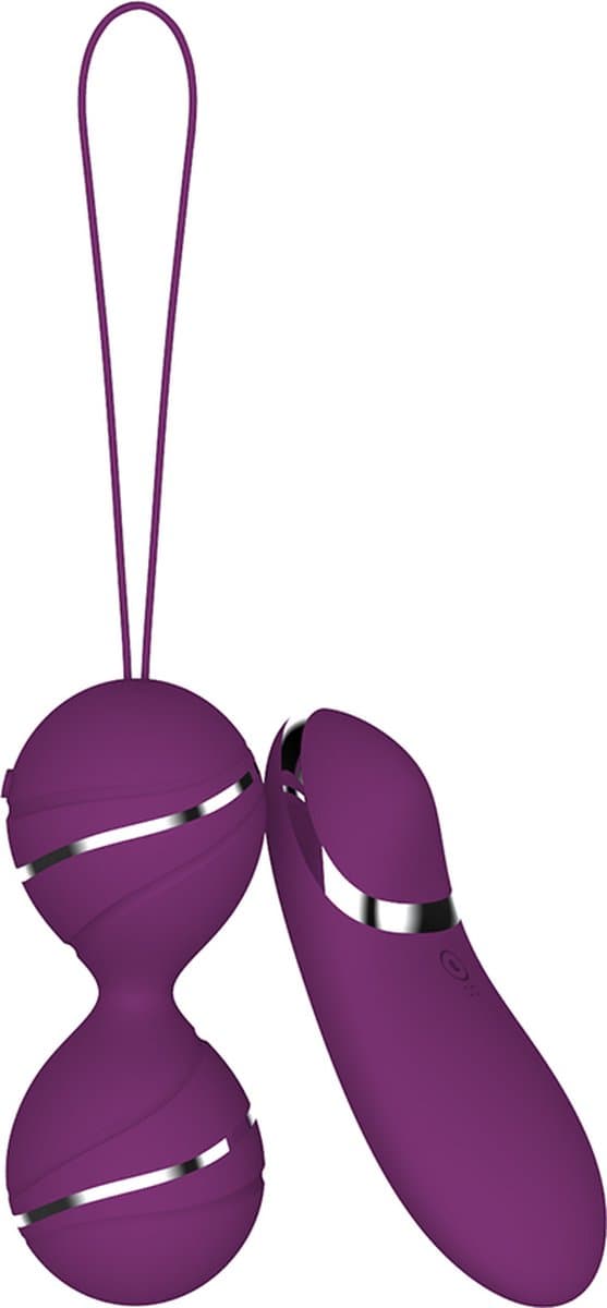 Playbird® - vibrerend eitje - met extra vibrator in afstandsbediening - vibrerend ei - oplaadbaar - sexspeeltje voor koppels – paars — afbeelding 1