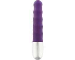 Seven Creations-Discretion Vibe Ribbed Purple-Vibrator — afbeelding 1