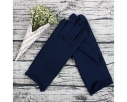 Beschermende Handschoenen Donker Blauw - Handschoenen - Eczeemhandschoen - Dark Blue Gloves - Jewelry Handschoen - Werk Handschoen - Beauty salon handschoenen - Veiligheid Handschoen Lichtgewicht Unisex Zacht MAAT L ----- HiCHiCO®