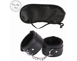 Handboeien - Handboeien met masker - BDSM - Erotiek - Bondage - Sextoys - Sexspeeltjes - Zwart