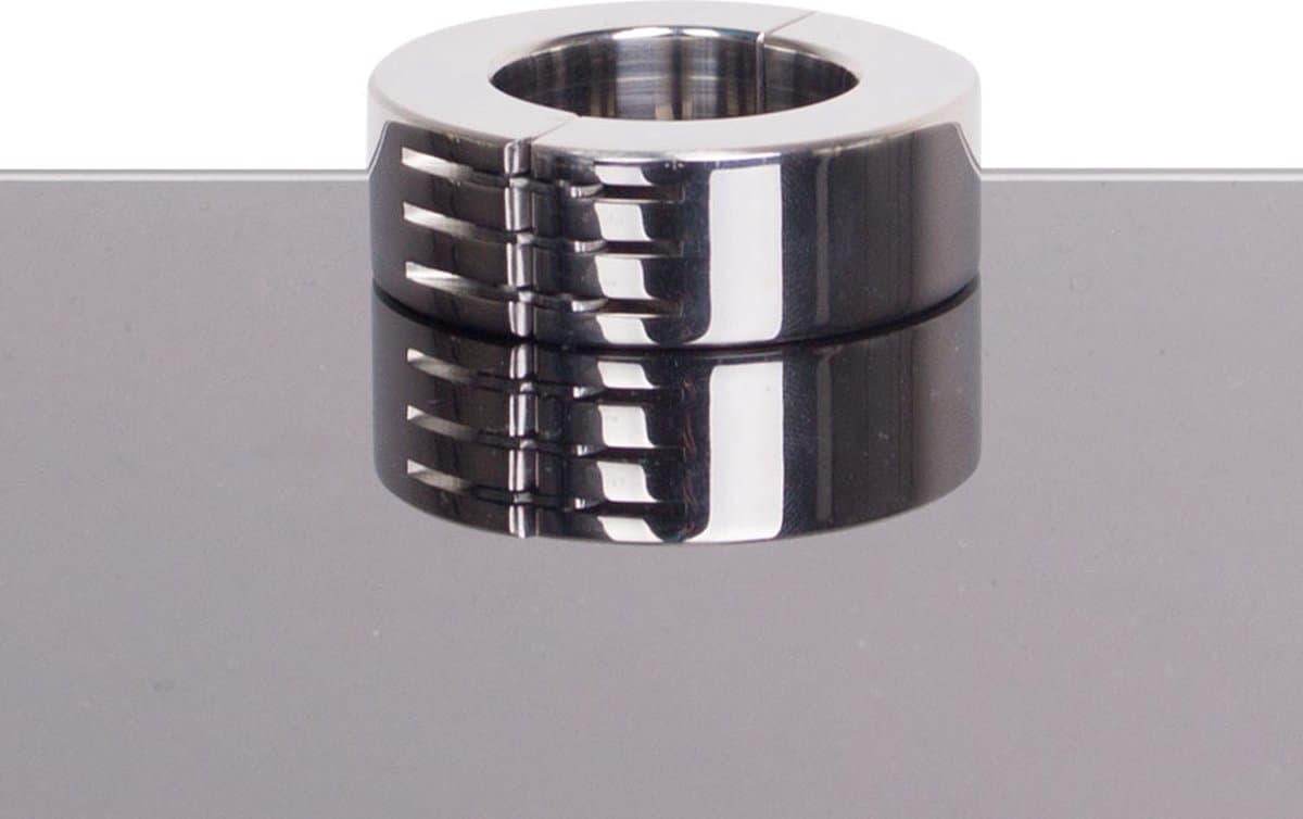 Ballstretcher RVS met groeven scharnierend 20 mm hoog Ø 35 mm — afbeelding 1