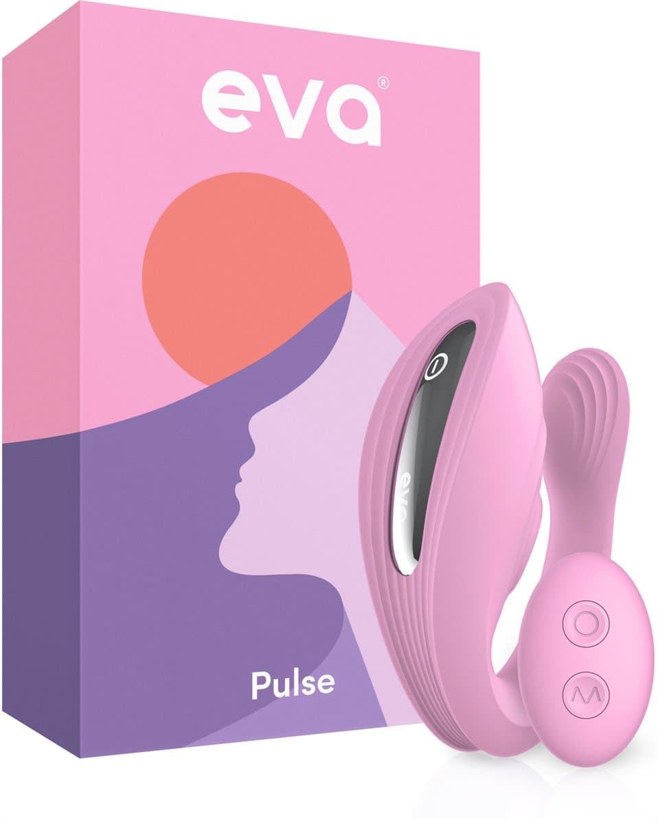 Eva® Pulse - Vibrator met Afstandsbediening - Sex Toys voor Vrouwen & Koppels - G-Spot en Clitoris Stimulator - Dildo Vibrators - Realistisch - Prikkelende Luisterverhalen Inbegrepen - Vibrators voor vrouw - Blossom Pink — afbeelding 1