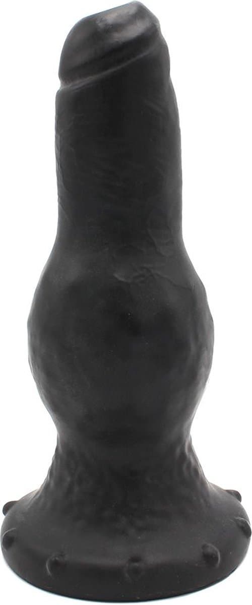 Dinoo - XXL Anaal Dildo Met bolvormige verdikking Van TPE - Zwart — afbeelding 1