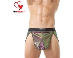 Clubwear Glanzend Ondergoed - Heren Lingerie - Paars - Glitter