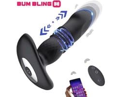 BUM BLING® SMART - Prostaat Vibrator Mannen - Buttplug - Smartphone Bestuurbaar - Zwart