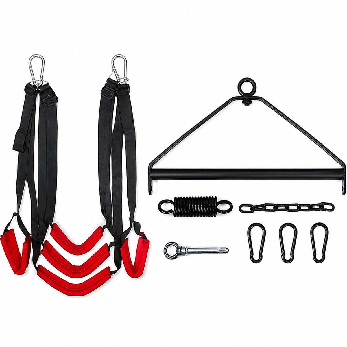 Velmio Sex schommel - Bondage set - Stevig - Sexspeeltjes Voor koppels - Rood/Zwart - 5 Extra zachte kussens — afbeelding 1