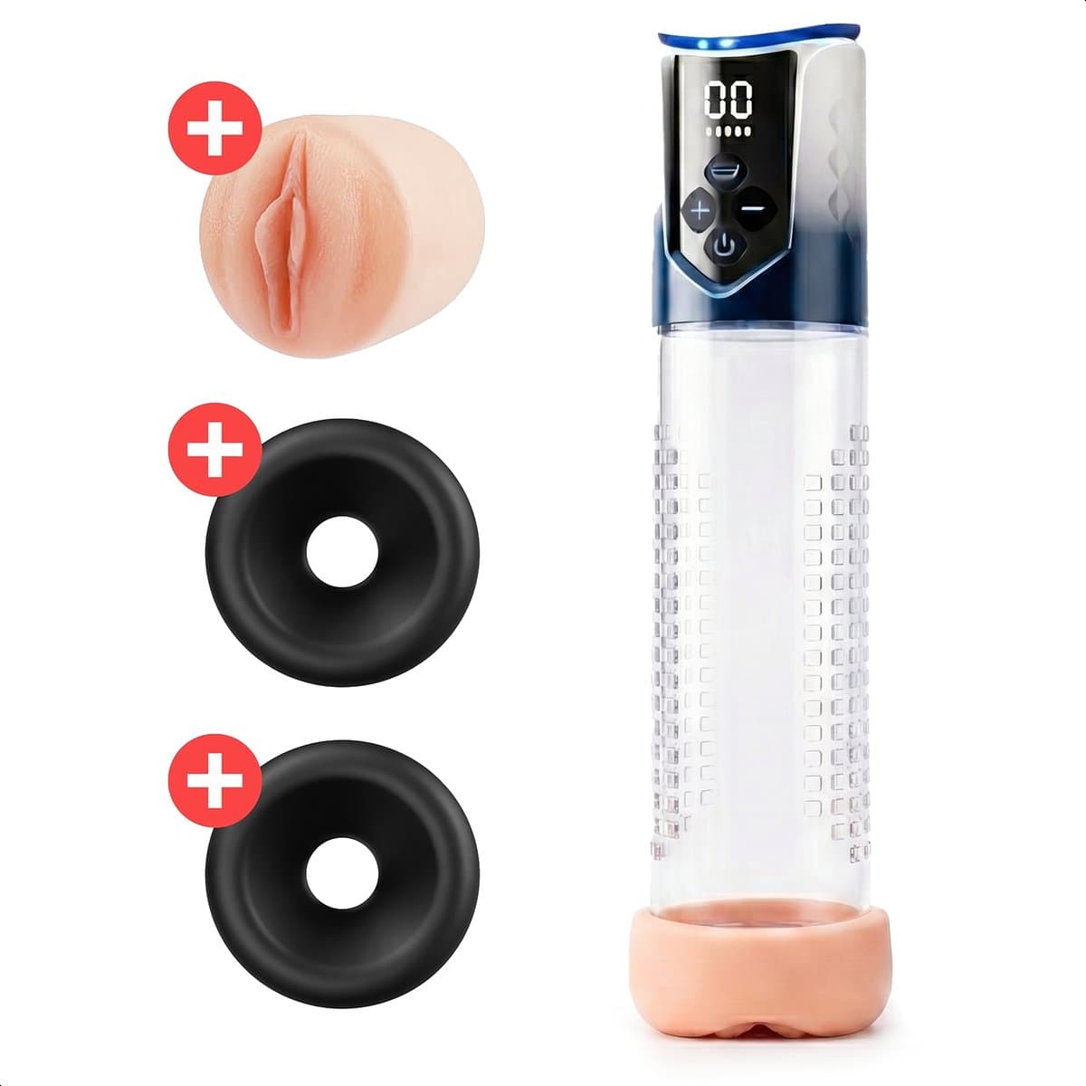 Penis pomp Elekstrisch - BPA vrij - Penis vergroter - Sexspeeltjes voor mannen - Seks speeltjes - Penispomp Voor heren - Jespro — afbeelding 1