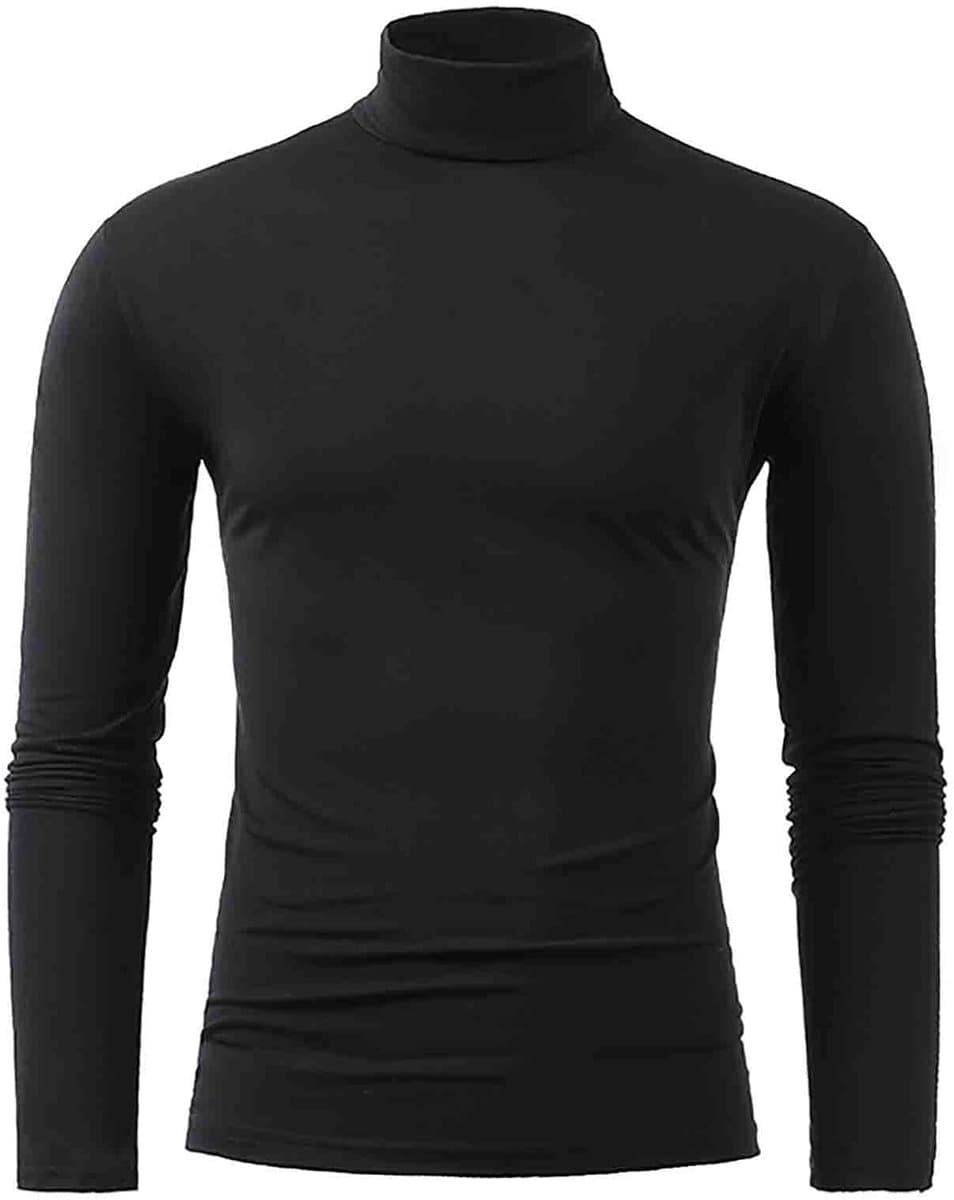 2026 Mannelijke Winter Warm Opstaande Kraag Mode Thermisch Ondergoed Mannen Basic T-Shirt Blouse Trui Lange Mouwen — afbeelding 1