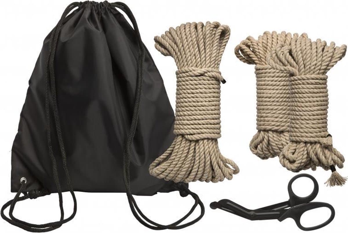 Doc Johnson - Kink - Bind & Tie Initiation Kit - 5 Piece Hemp Rope — afbeelding 1
