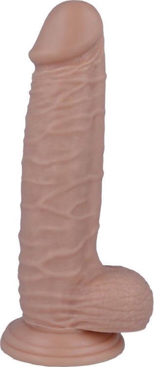 Mr. Intense - dildo - dildo vibrator - dildo vrouwen - dildo mannen - dildo anaal - dildo xxl - beige - flexibel - 20cm Ø 4,6cm / sex / erotiek toys — afbeelding 1