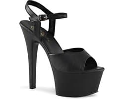 Pleaser - ASPIRE609 Sandaal met enkelband, Paaldans schoenen - Paaldans schoenen - 44 Shoes - Zwart