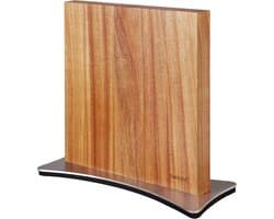 hecef Magnetisch Messenblok Zonder Messen, Krachtige Magneten aan Beide Zijden, Hoogwaardig Hout, Stevige Ruimtebesparende Organizer voor Koksmes, Hakmes, Schaar (24x26,6 cm)