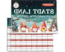 Kerst Spel - Stad Land - Familie Plezier - Creatieve Categorieën - 50 Pagina's - Kerst Thema