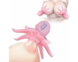 Daity Set van 2 – Borstmassager – Octopusvormige clitorisstimulator – Elektrisch speeltje voor vrouwen met 10 standen – Tepelstimulatie