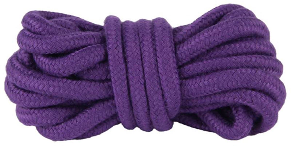 Zeloria Bondage Touw 10 Meter – Zacht Katoenen Bondage Rope 8 mm – Shibari Touw – BDSM Touw – Paars — afbeelding 1