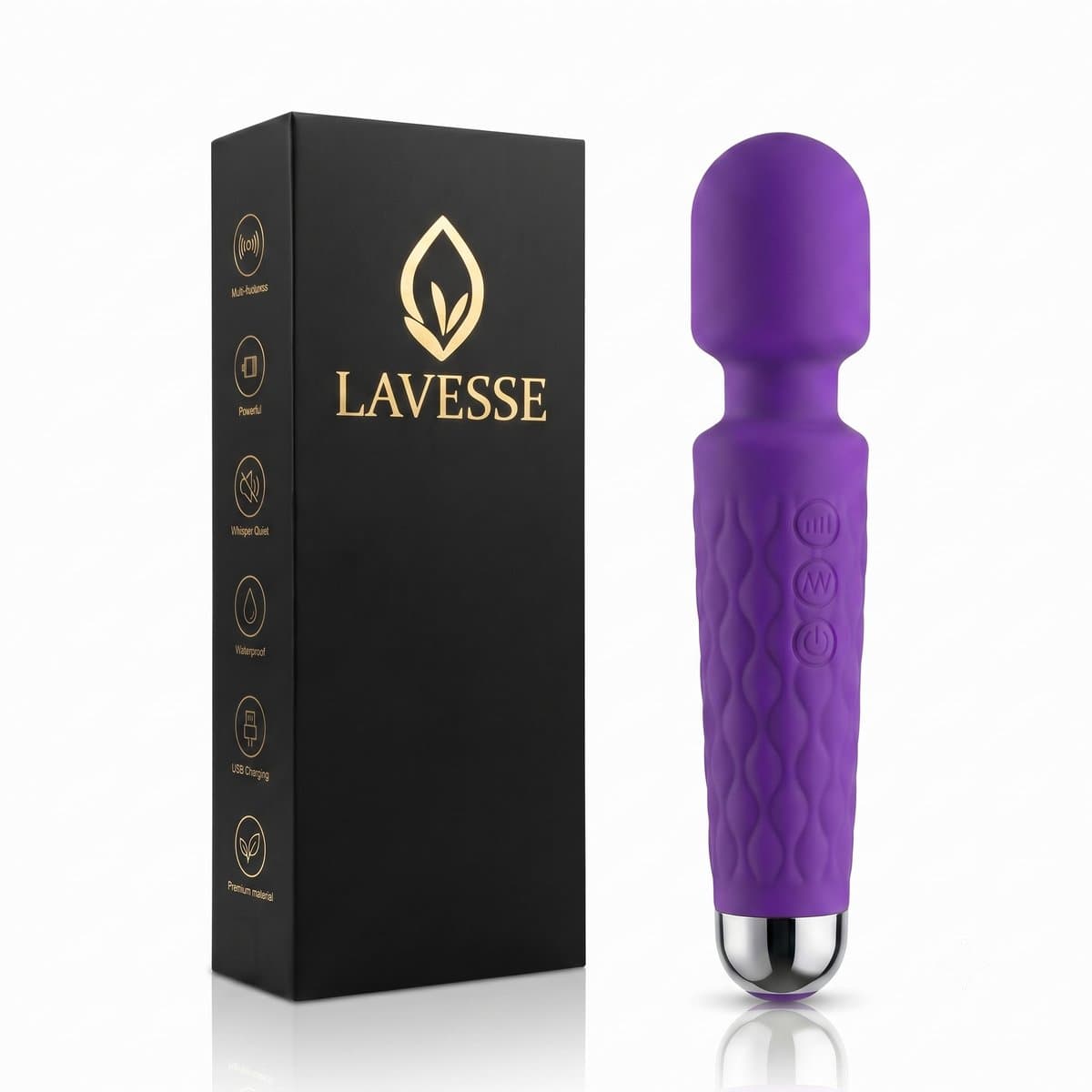 Lavesse Iris - Vibrators voor Vrouwen - Wand Vibrator & Clitoris Stimulator - 20 Ritmes & 8 Intensiteiten - Waterdicht — afbeelding 1