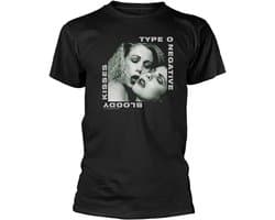 Type O Negative Bloody Kisses T-shirt Zwart 100% Katoen