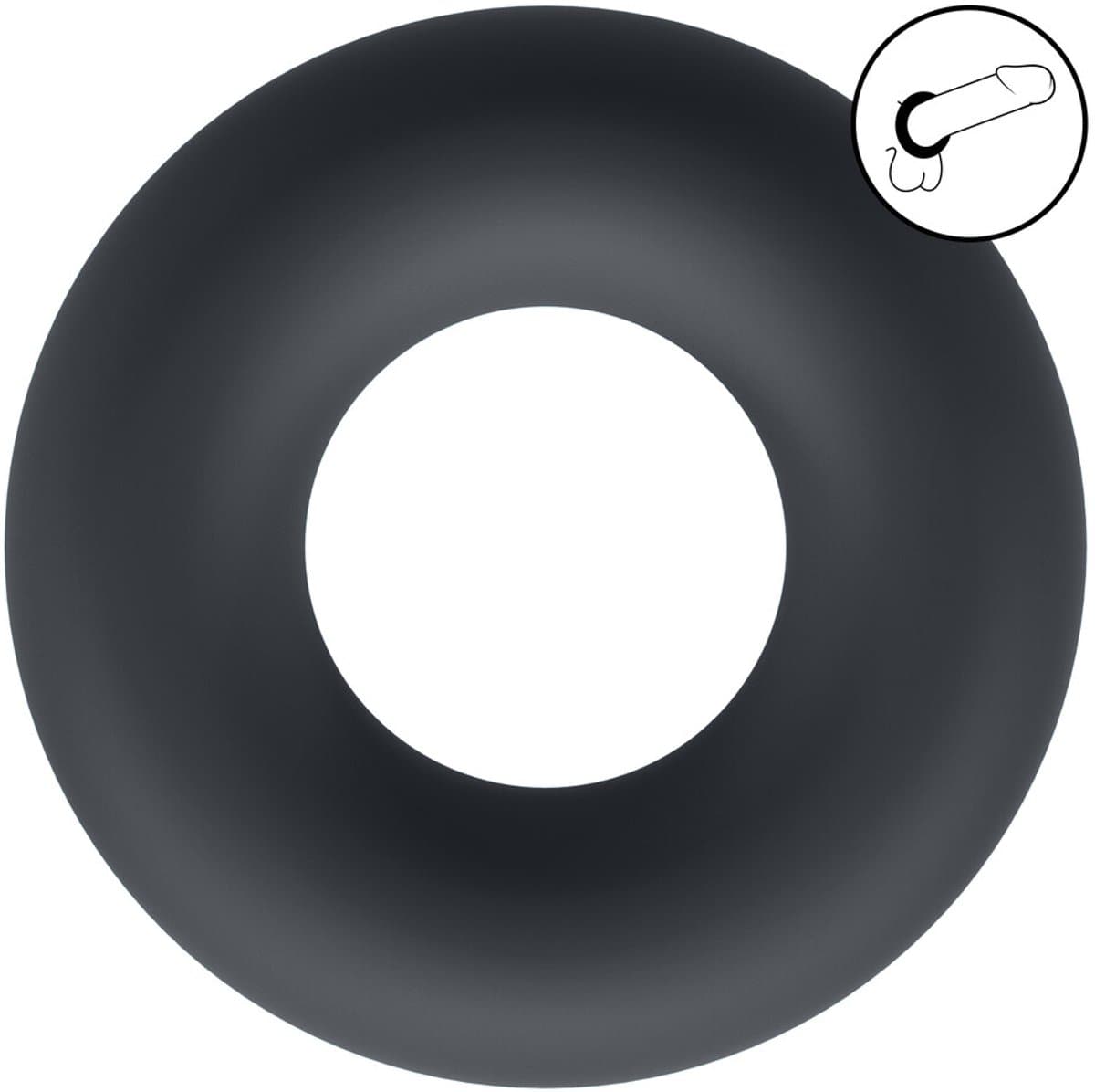 Liquid Silicone Cockring - S - Black — afbeelding 1