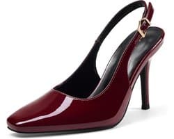 Elegante Slingback Pumps met Vierkante Neus en 8,5 cm Hakken