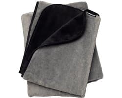 Faux Fur Fascinator Grey/Black