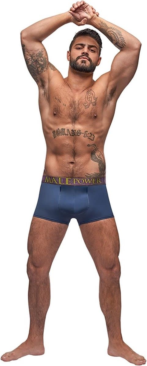 Male Power Avant-Garde - Verstrakkend Short antique blue M — afbeelding 1