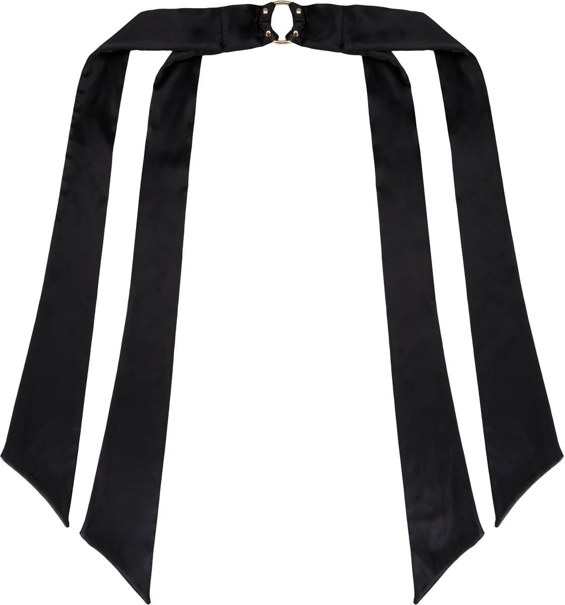 Hunkemöller Satin Wrist Ties Zwart — afbeelding 1
