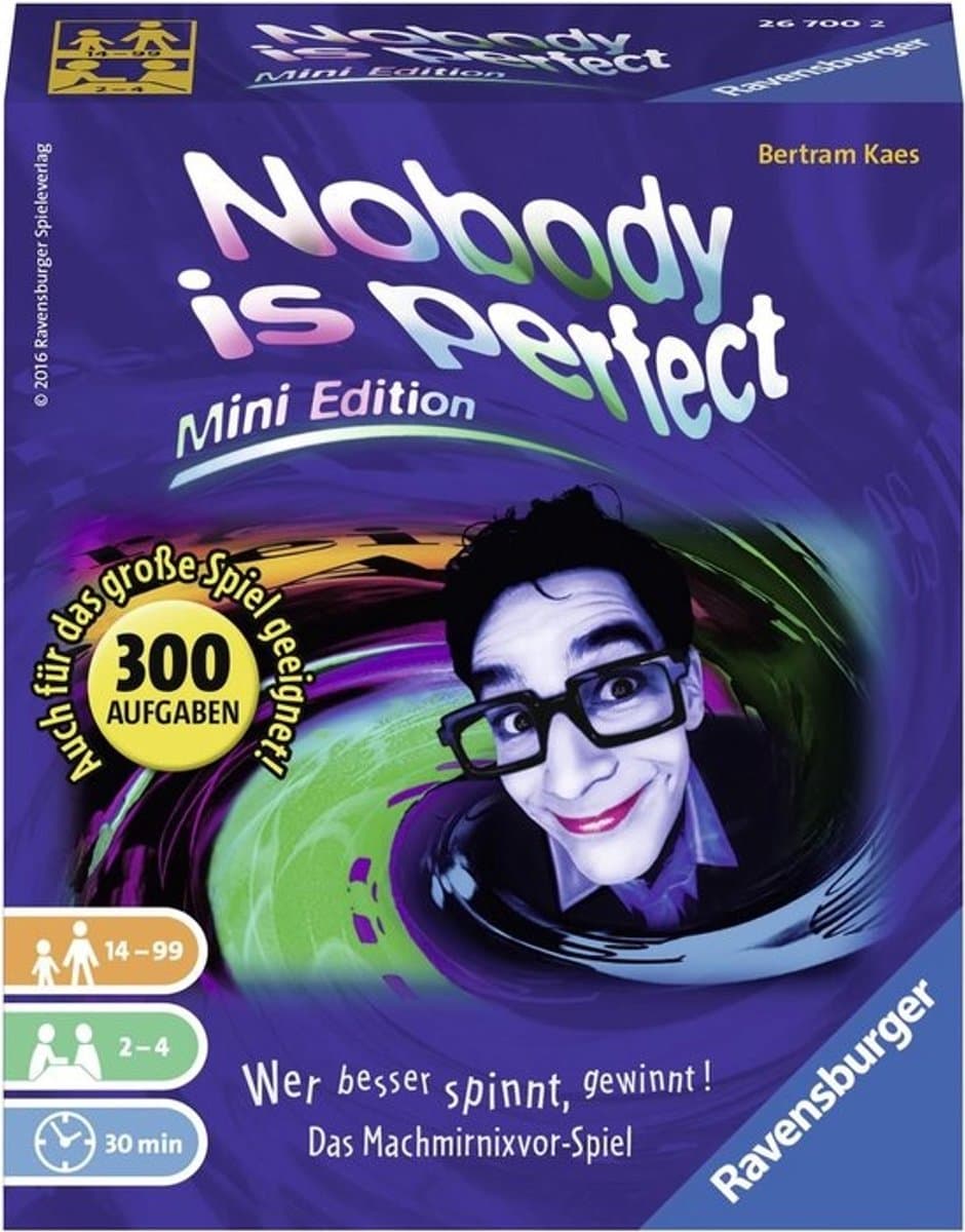 Mini Partyspel - Communicatiespel - Gezelligheid - Compact formaat - 13x11 cm - Wit — afbeelding 1