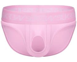 SUKREW U-Style Brief Summer Pink - MAAT M - Erotisch Heren Ondergoed - Slip voor Man - Sexy mannen Slip