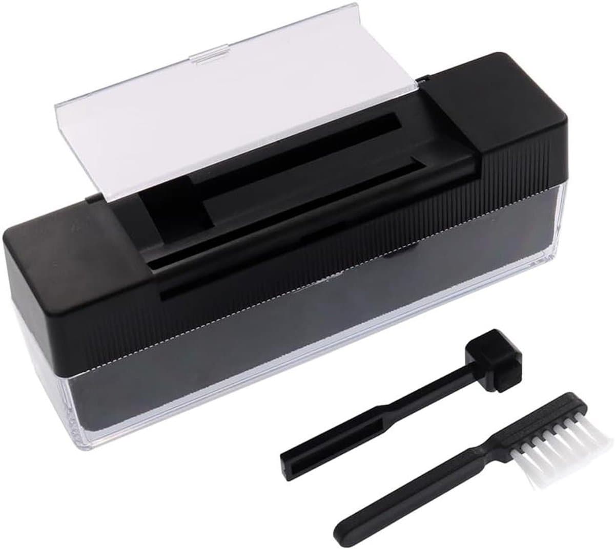 Platenreiniger Set - Vinyl Onderhoud - Muziek Luisteren - Stofvrij Reinigen - 13 x 5 x 3 cm - Zwart — afbeelding 1