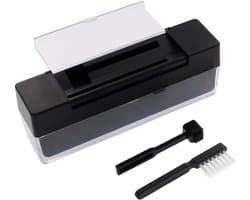 Platenreiniger Set - Vinyl Onderhoud - Muziek Luisteren - Stofvrij Reinigen - 13 x 5 x 3 cm - Zwart