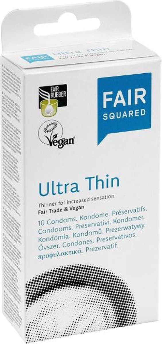 Fair Squared Ultrathin eco fair trade condooms 10 stuks — afbeelding 1