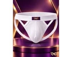 MySecretNL Low Waist Jock - Jockstrap - 100% Katoen - Wit - Maat L