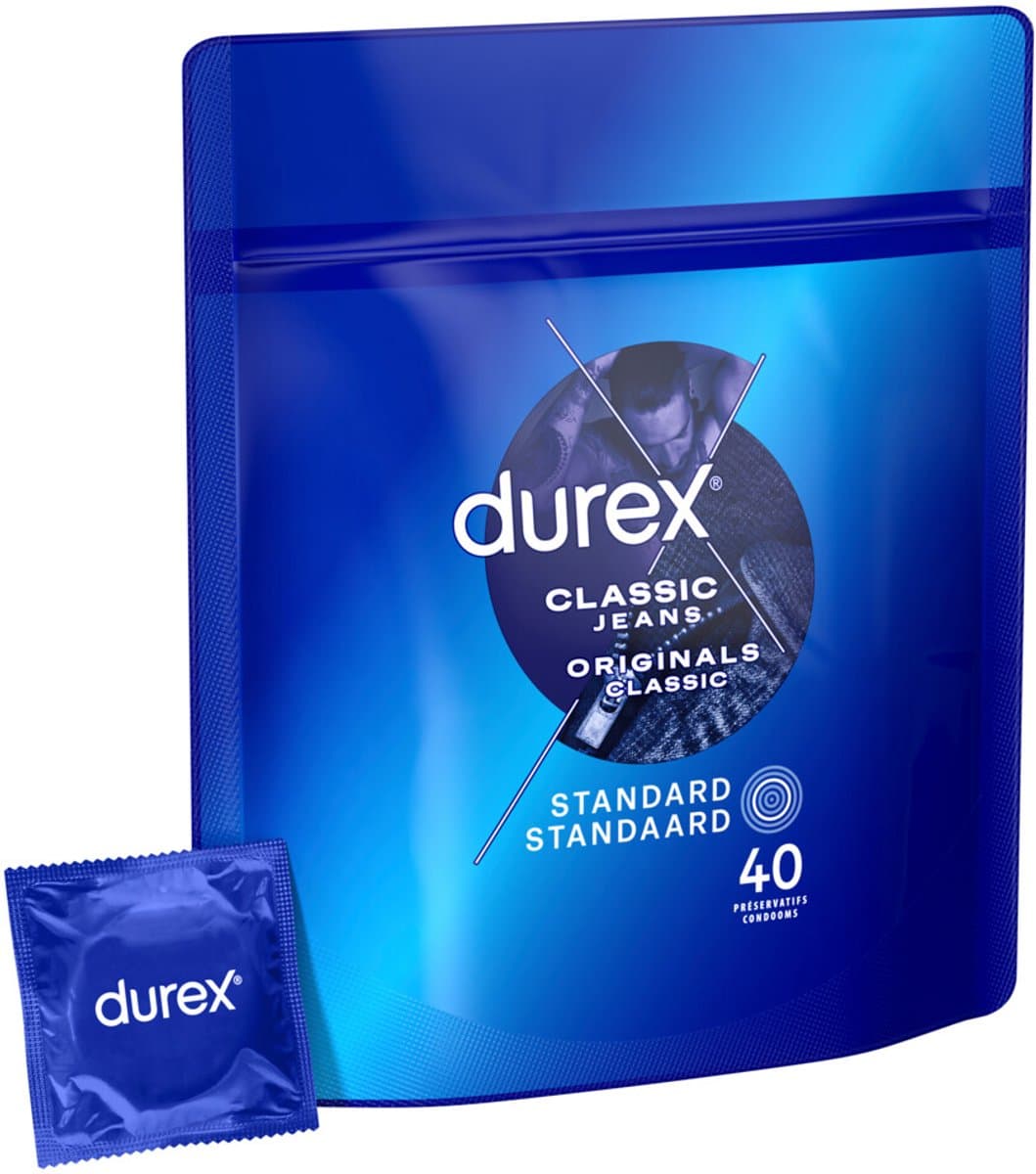Durex Classic Natural x40 - 2 Stuks - Voordeelverpakking — afbeelding 1