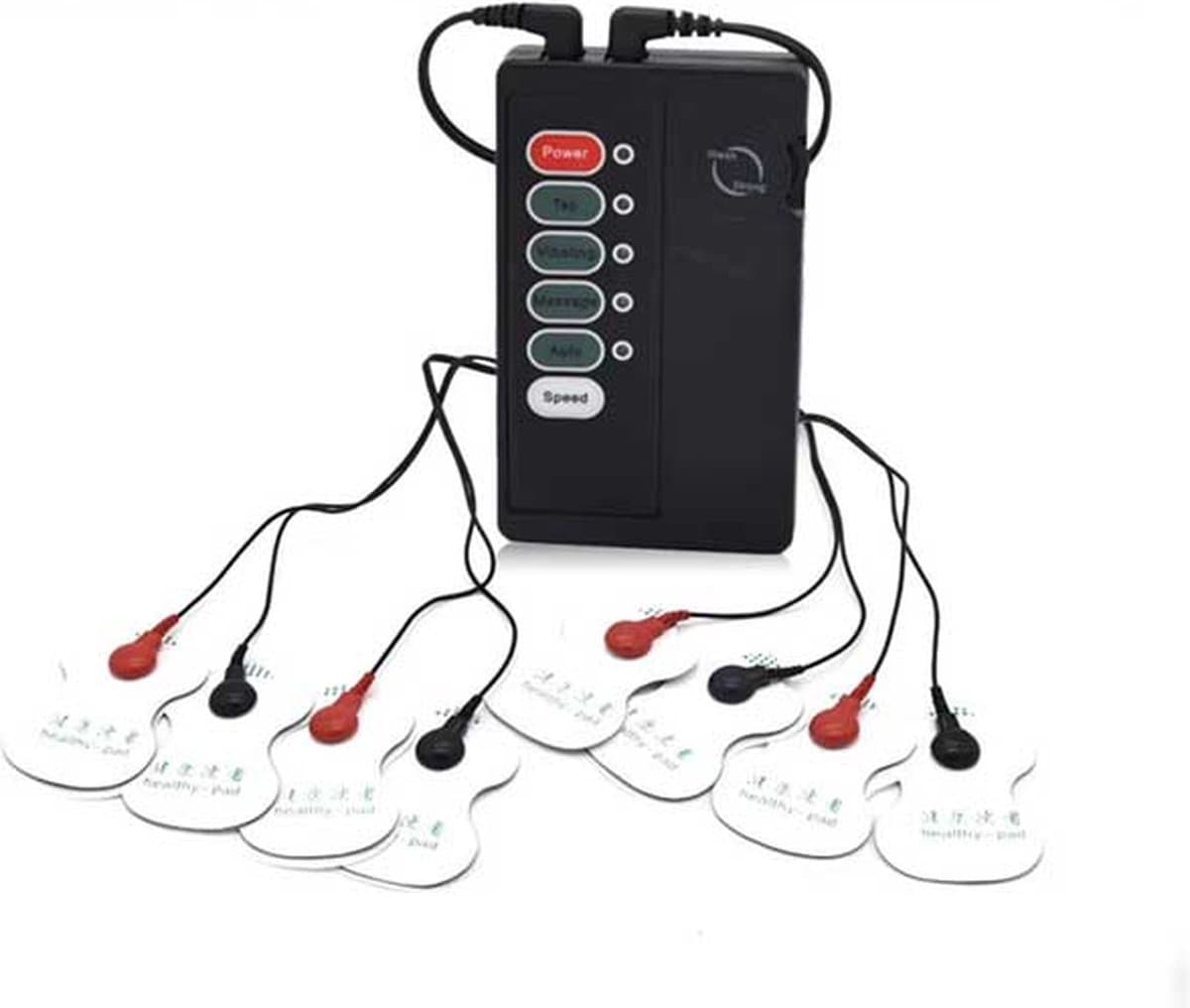 Elektrische stimulatie erogene zones - 8 pads - Tepels - Clitoris - Penis - Eikel - Anaal - Stroom - Schok — afbeelding 1