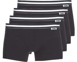 Heren slip katoen stretch groot formaat x6, zwart, M
