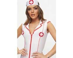 Sexy Ziekenhuis Verpleegkundige Kostuum voor Vrouwen - Halloween Rollenspel Outfit