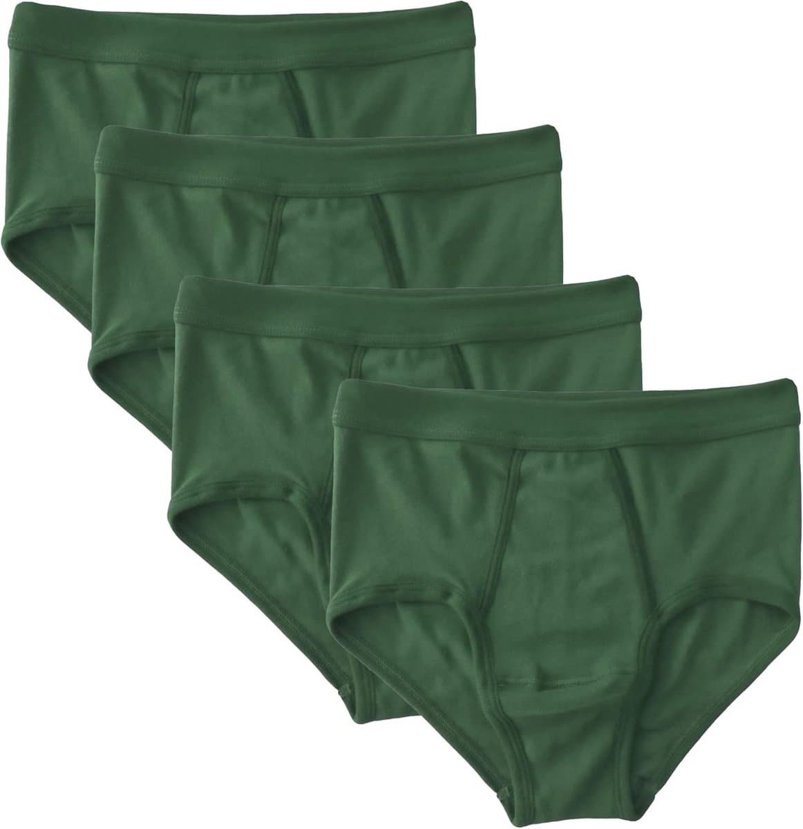 Heren Boxershorts met Opening van 100% Biologisch Katoen - 4 Stuks, Veel Kleuren, Wasbaar tot 60°C — afbeelding 1