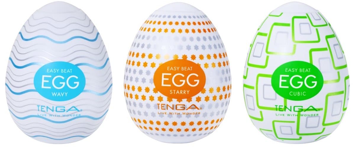 Tenga Variety Pack No. 1 - 3 Egg Masturbators - 3 Structuren - 3 Sensaties — afbeelding 1