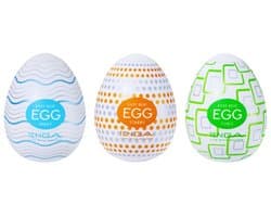 Tenga Variety Pack No. 1 - 3 Egg Masturbators - 3 Structuren - 3 Sensaties