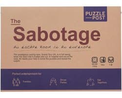 Escape Room Envelop - Puzzel Mysterie - Spelletjesavond Thuis - Interactieve Online Afsluiting - 32x23x1 cm