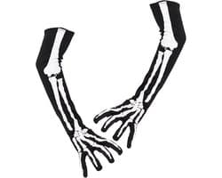 Handschoenen, schedel klauw spook bot handschoenen voor Halloween cosplay party rekwisieten, rekbare grappige schedel bot volledige vinger handschoenen voor mannen vrouwen tieners