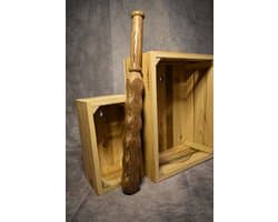 Batty Wengé - Spanking - Seks paddle – Bondage – Sm bat – Afrikaans Wengé hout - Paddle - SM - Impact play- Deep Massage Stick - Wellness