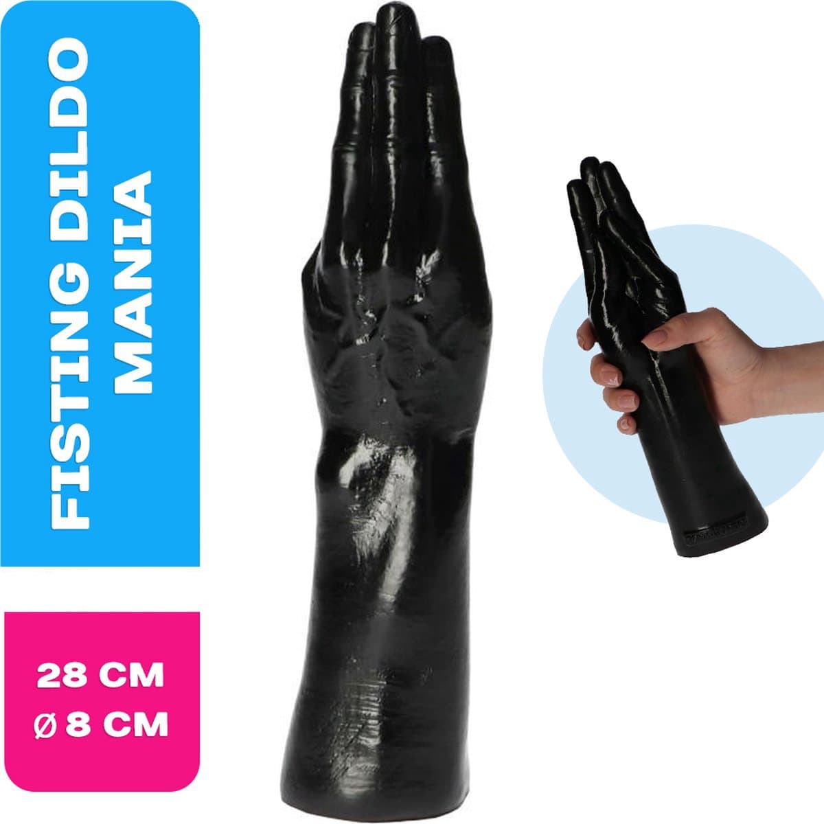 Lusty Fisting Dildo Mania - Vuist - 28X8 cm - Gedetailleerd - Realistisch - Anaal Dildo — afbeelding 1