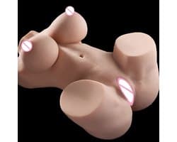 Currero Pocket Pussy met Billen - Masturbator voor Man - Realistisch Torso - Kunstvagina - Billenpop - Sextoy voor Mannen - Discreet Verpakt - Kathy 0,6 KG