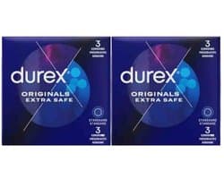 Durex - Condooms Extra Safe - 2 x 3 stuks - Voordeelverpakking