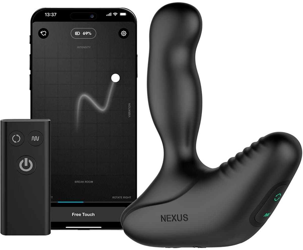 Nexus Revo Stealth Prostaatstimulator - App-bediening - Roterende Schacht - 3 Rotatiestanden - 6 Stimulatiemodi - IPX7 Waterproof - 100% Lichaamsveilig Siliconen - 1 Uur Speeltijd - Oplaadbaar - Afstandsbediening — afbeelding 1