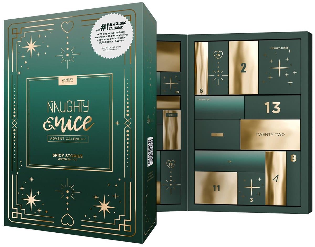 EasyToys x LoveBoxxx - Adventskalender 2026 - Naughty and Nice Advent Calendar - Spicy Stories - Musthave voor Koppels - Cadeau Man - Cadeau Vrouw - Giftset - Adventskalenders - Kerst - Kerstcadeau - T.W.V 500 — afbeelding 1