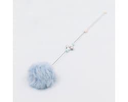 Speelgoed Snoepkleurige Kleine Haarbal Plagen Kat Stok Kleur Konijn Haar Plagen Kat Staaf Bel Voor Kat Speelgoed Fairy Stok