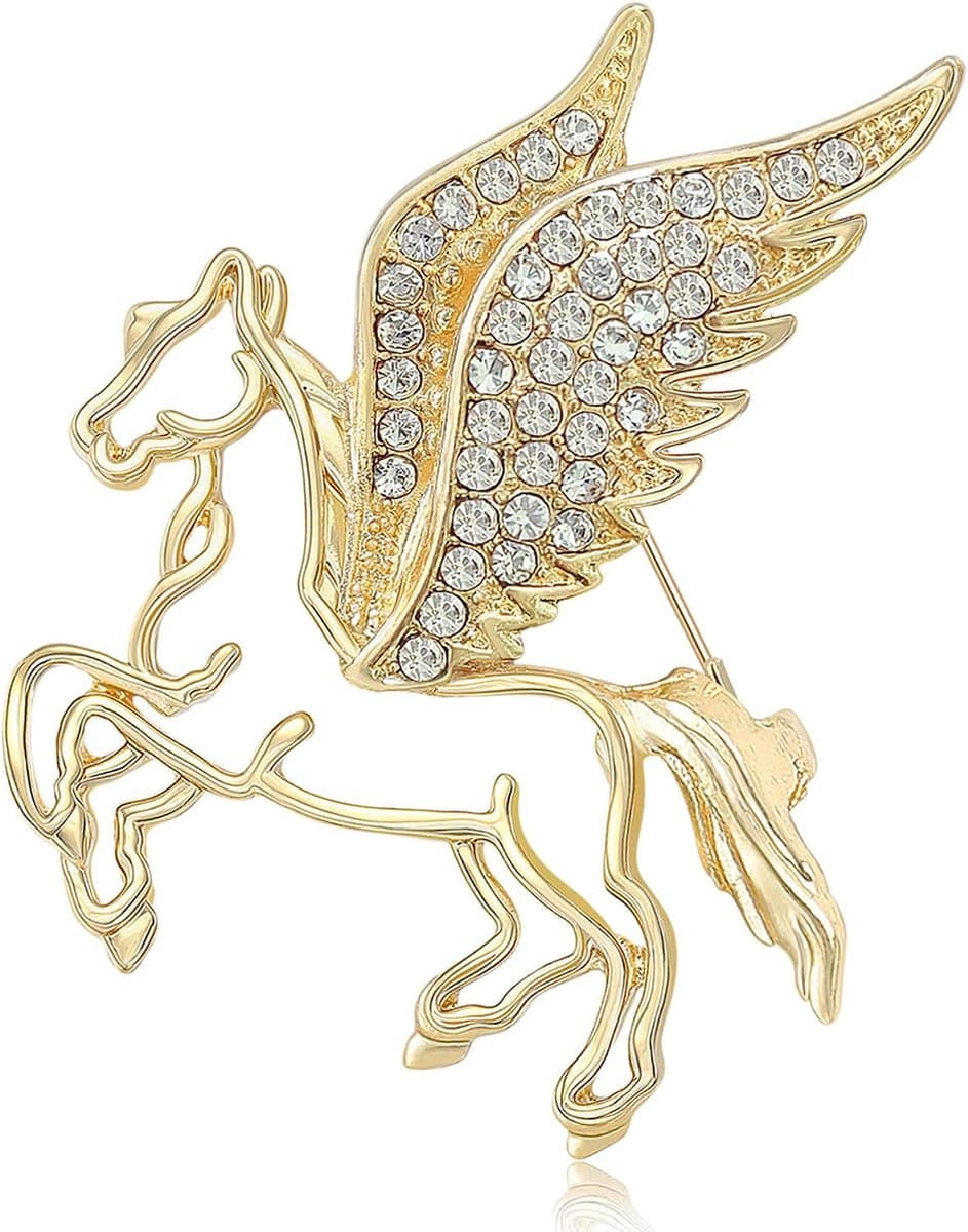 Pegasus broche mythisch vliegend paard spelden dames jassen revers hoeden accessoires — afbeelding 1