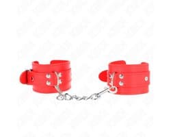 Kink - Simple Wrist Restraints Red Adjustable 20-23 Cm X 5.5 Cm